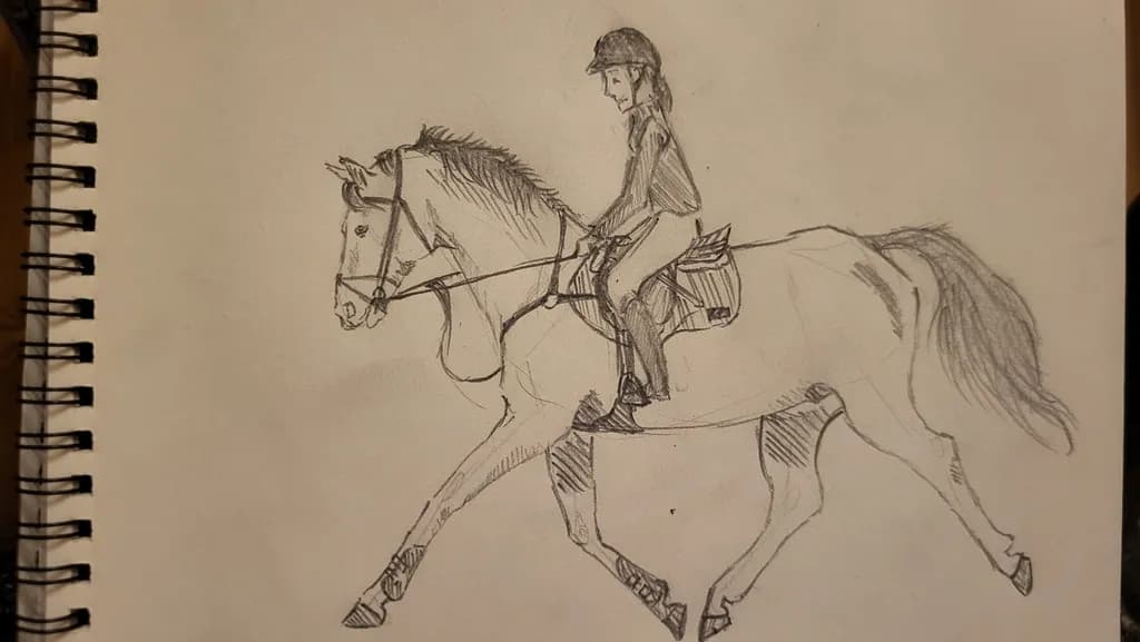 Horse and Rider Sketch