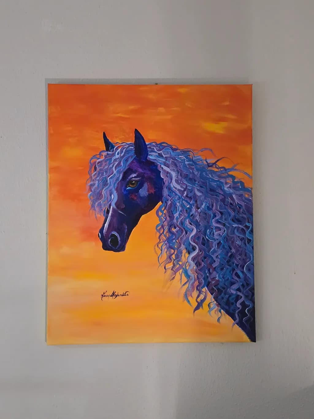 Curly Horse Portrait
