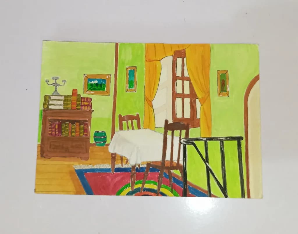 Sunlit Interior Room