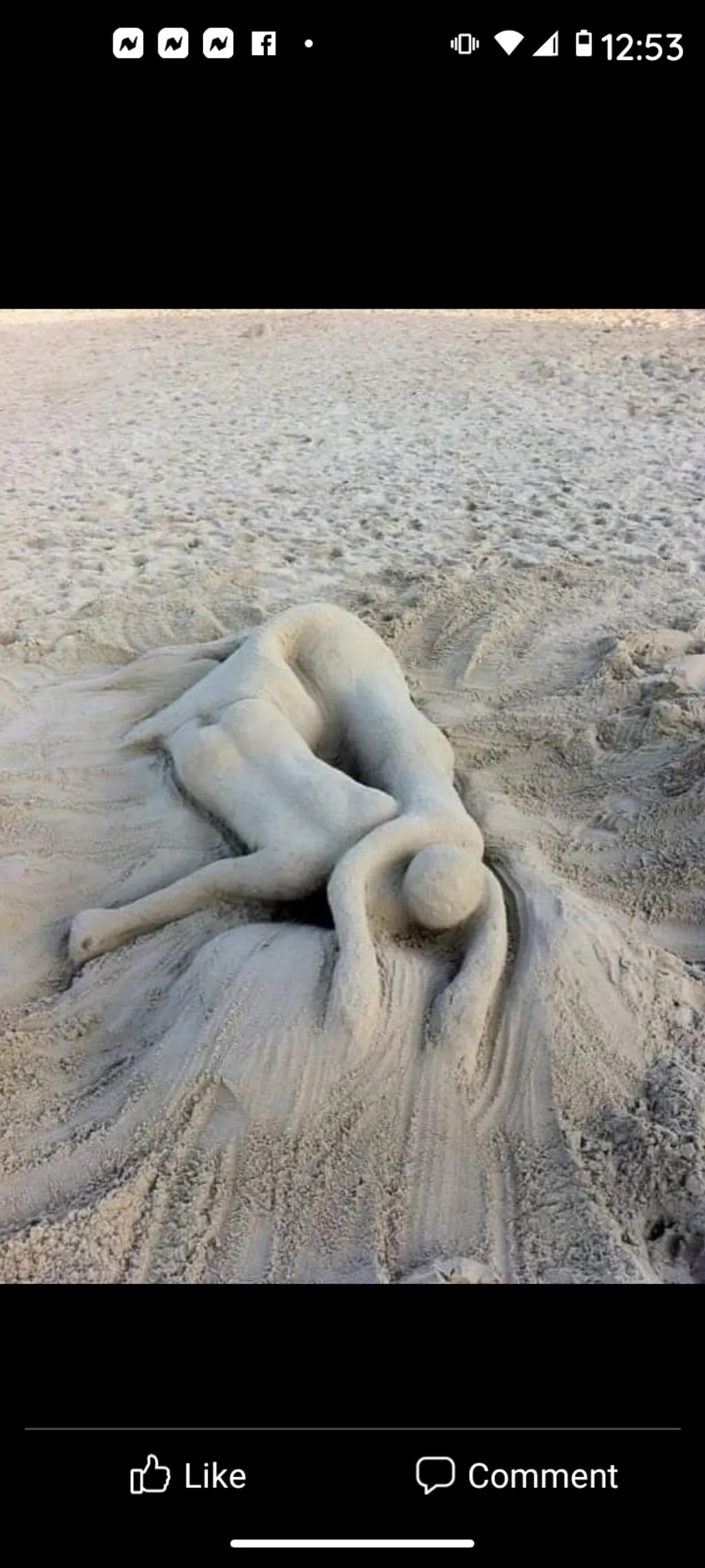 Sand Sculpture Figure