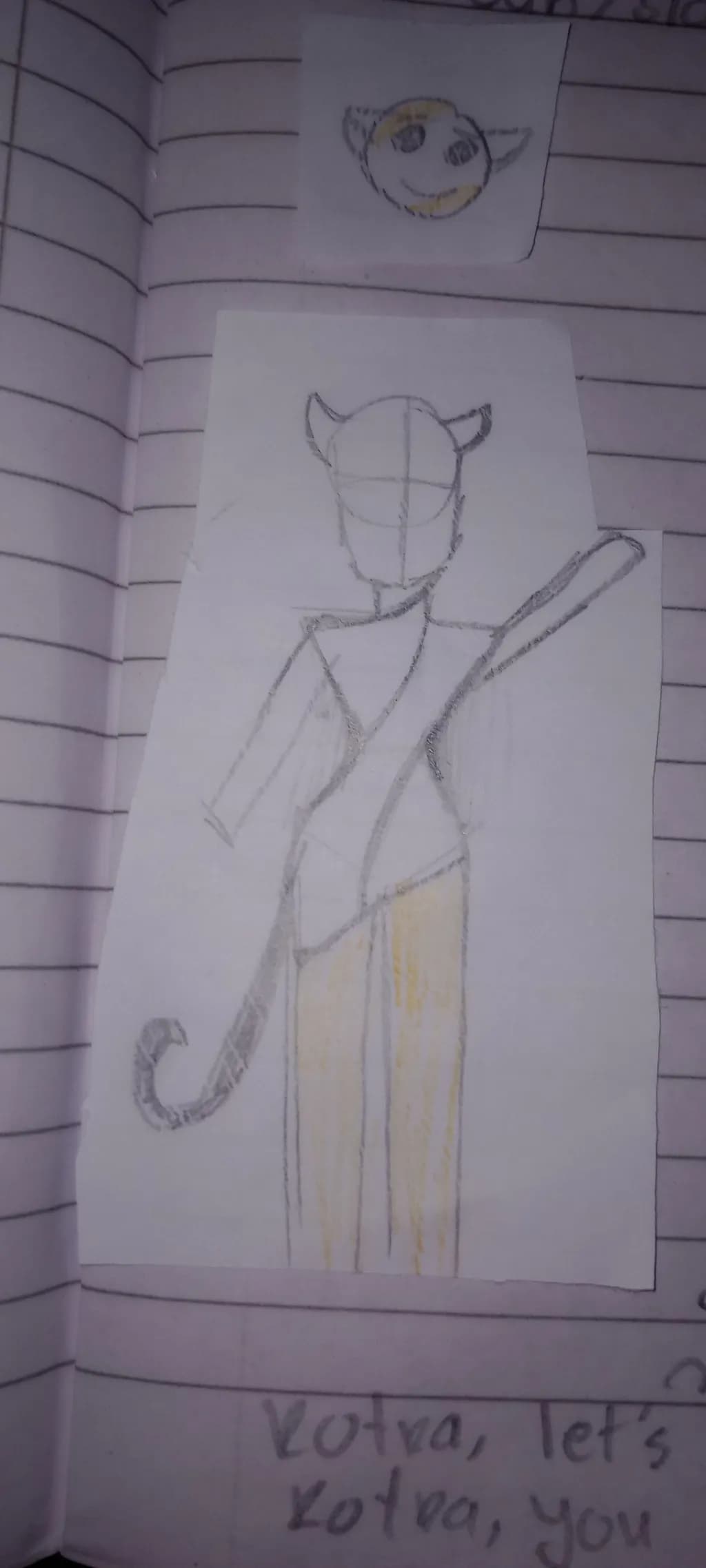 Horned Figure with Staff