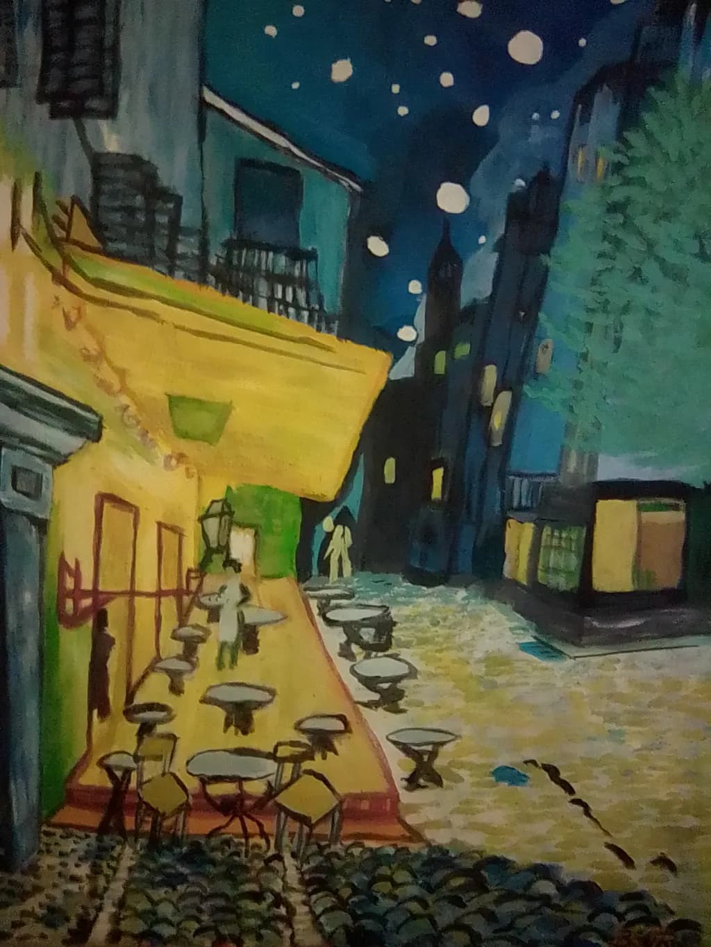 Night Café Scene