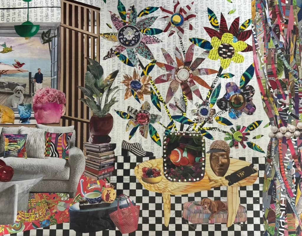 Floral Collage Interior