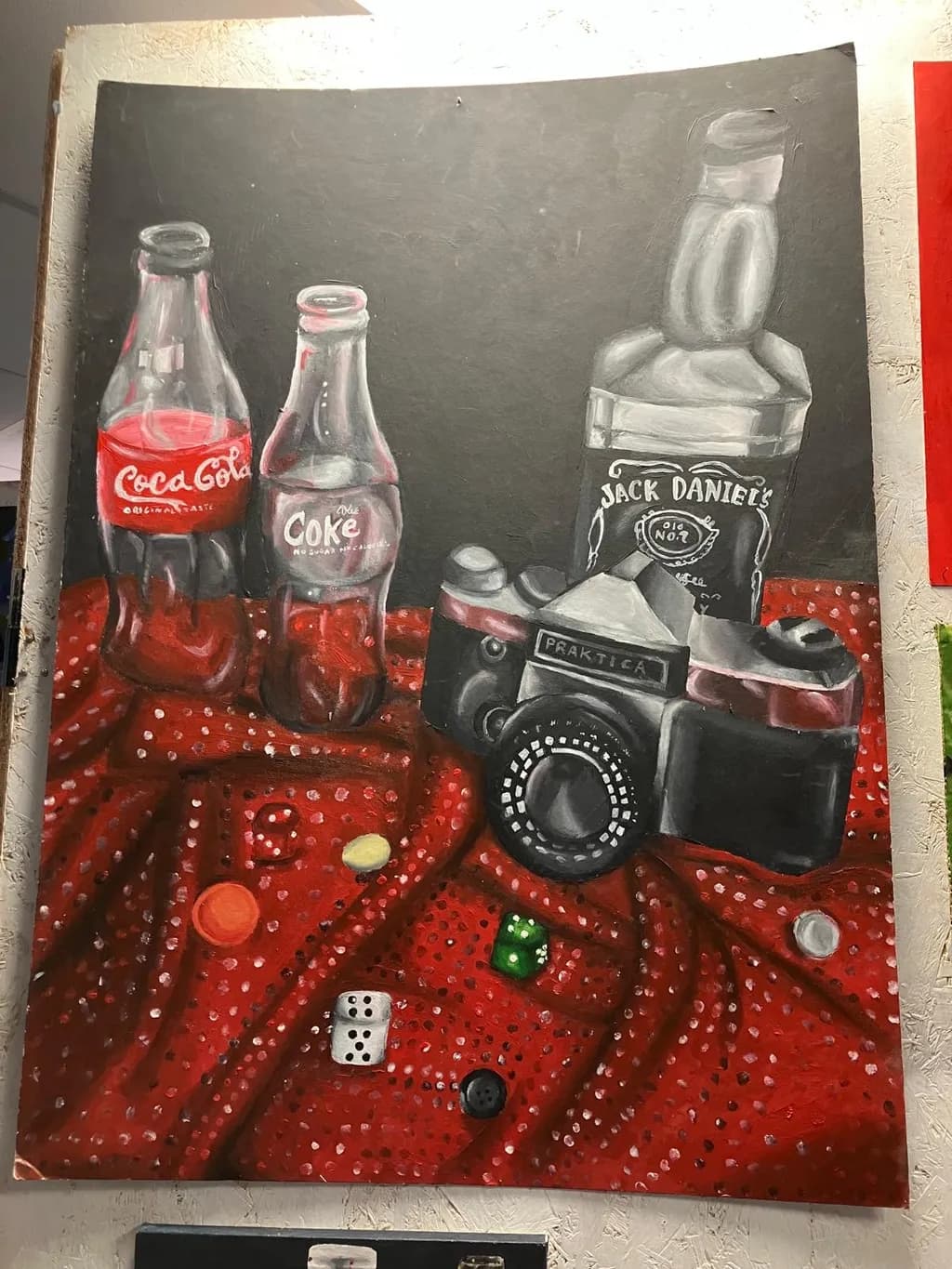 Coca Cola Bottles and Camera