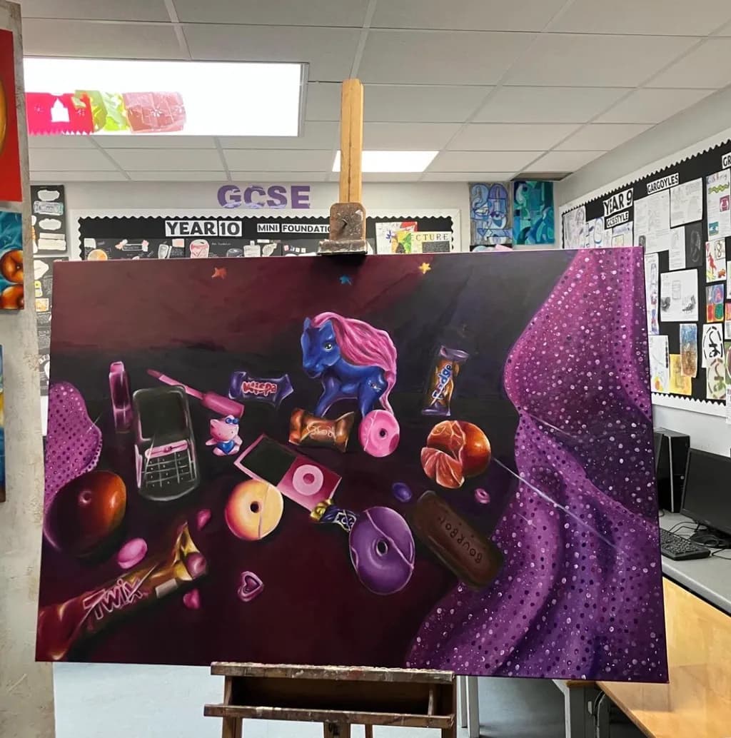 Purple Treats Still Life