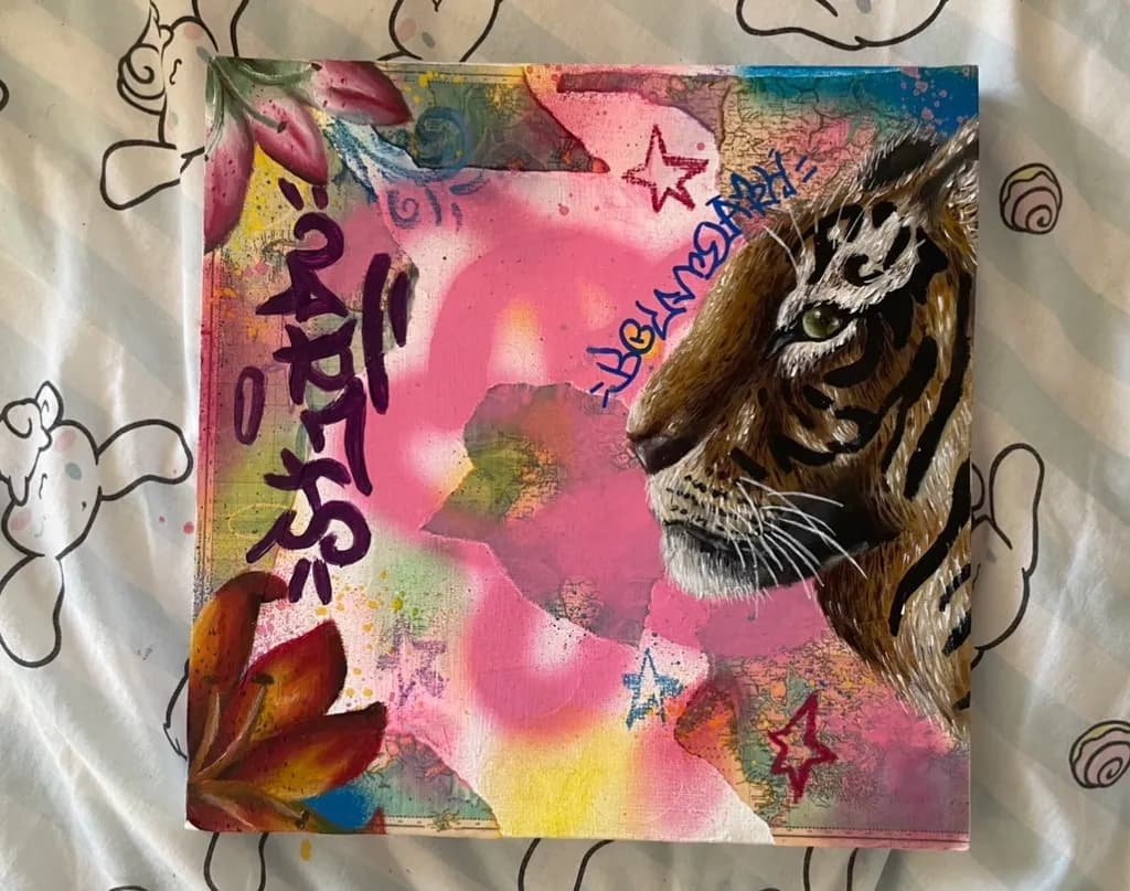 Tiger Graffiti Canvas