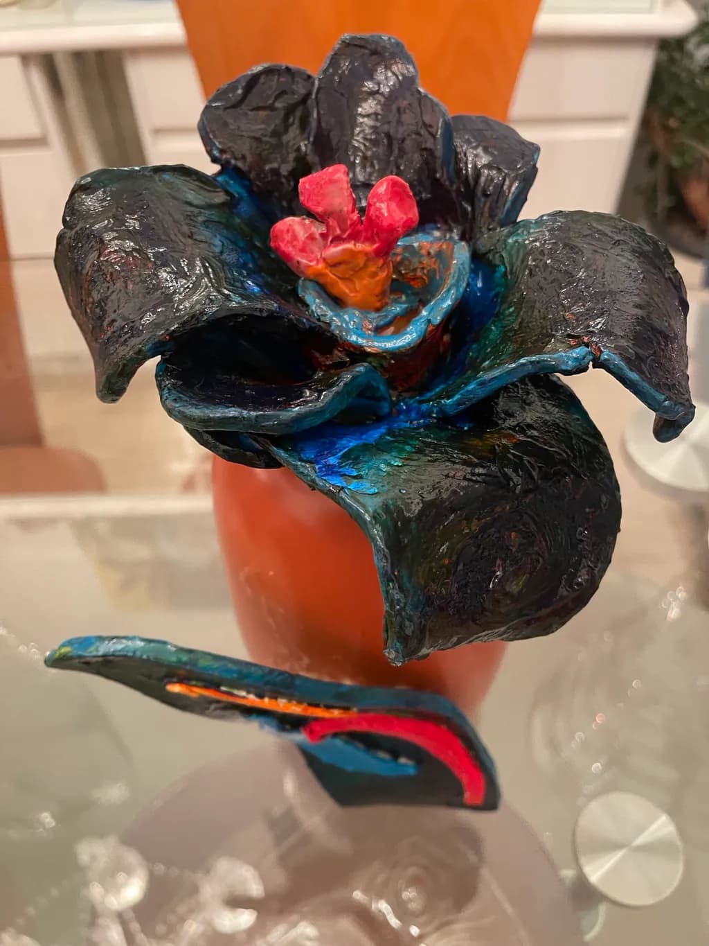 Textured Flower Sculpture