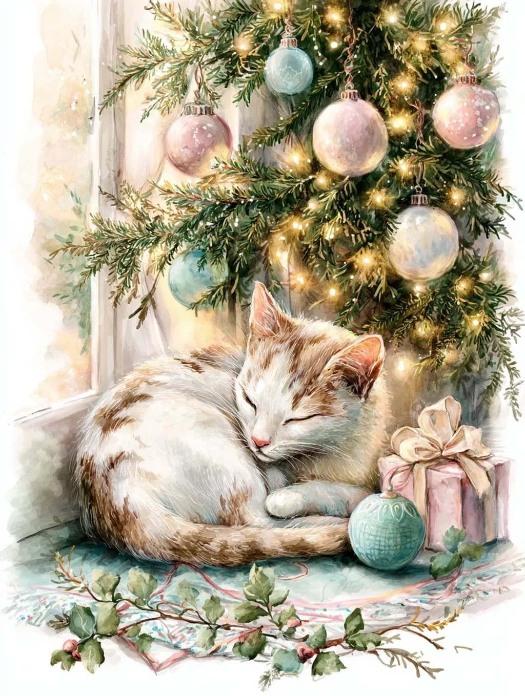Christmas Cat Nap