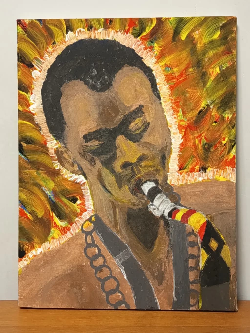 Saxophone Player Portrait