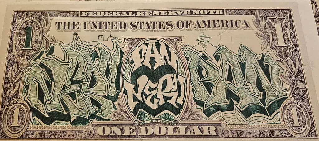 Dollar Graffiti Design