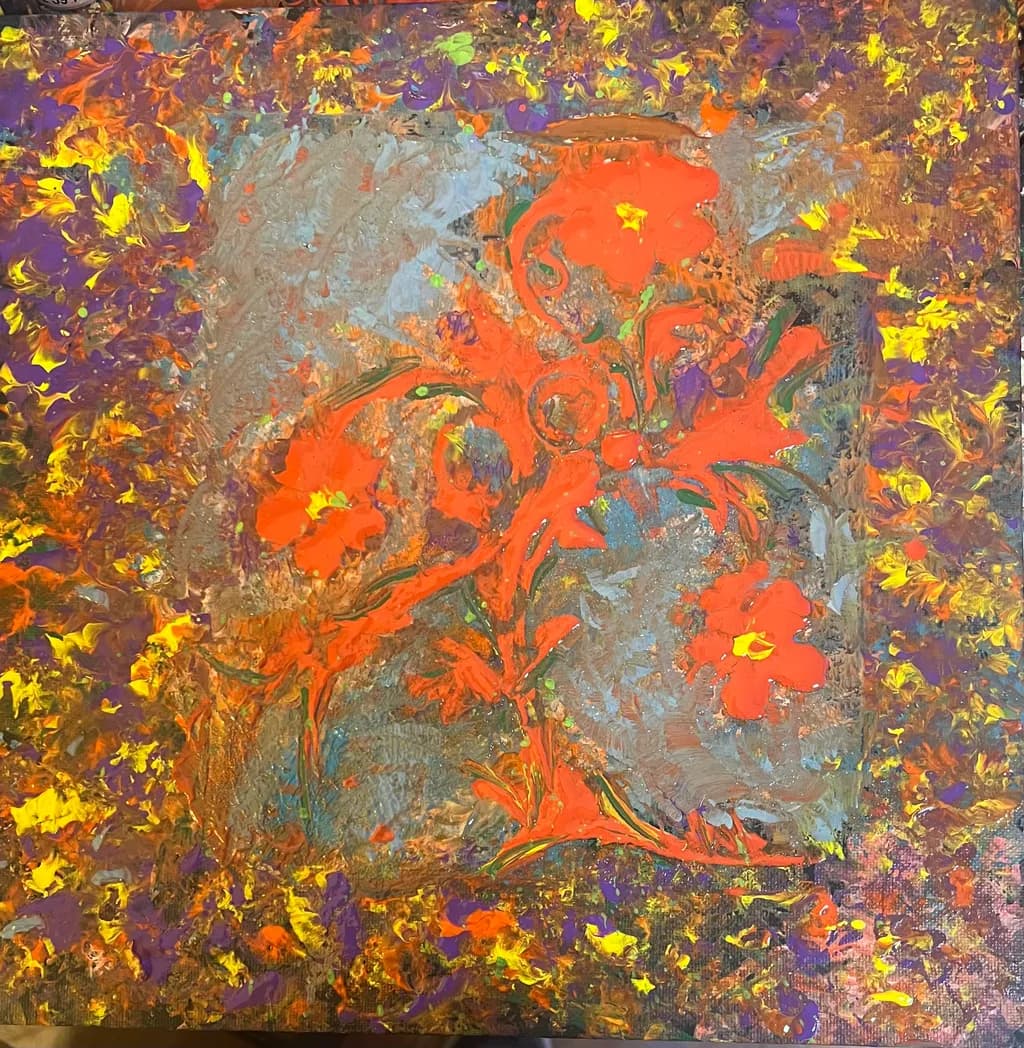 Red Flower Burst