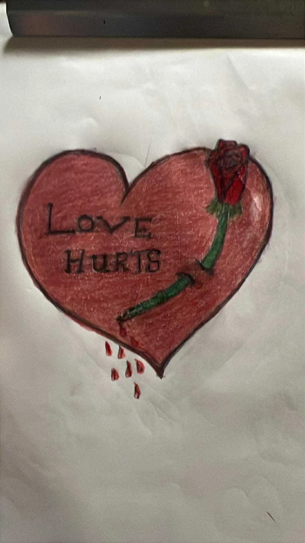 Heart and Rose Pain