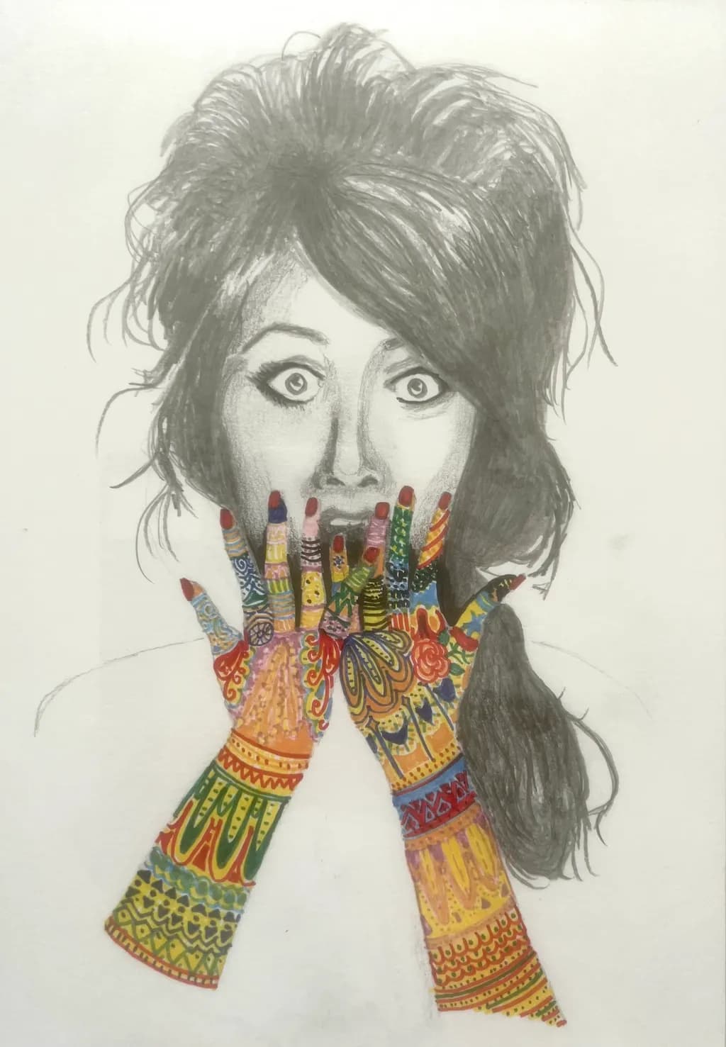 Colored Hands Surprise