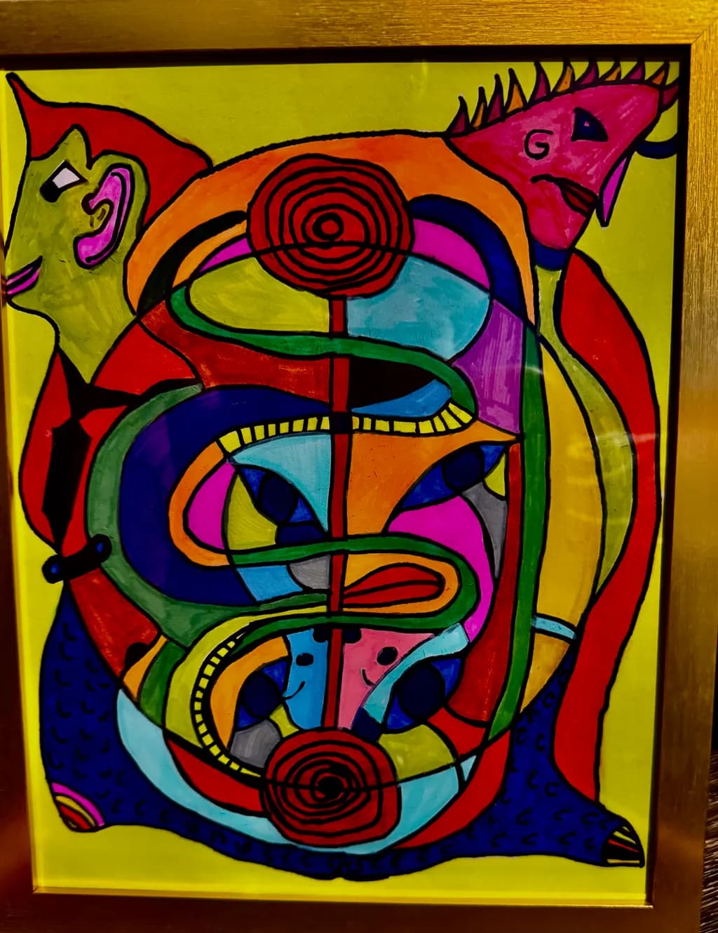 Abstract Faces Composition
