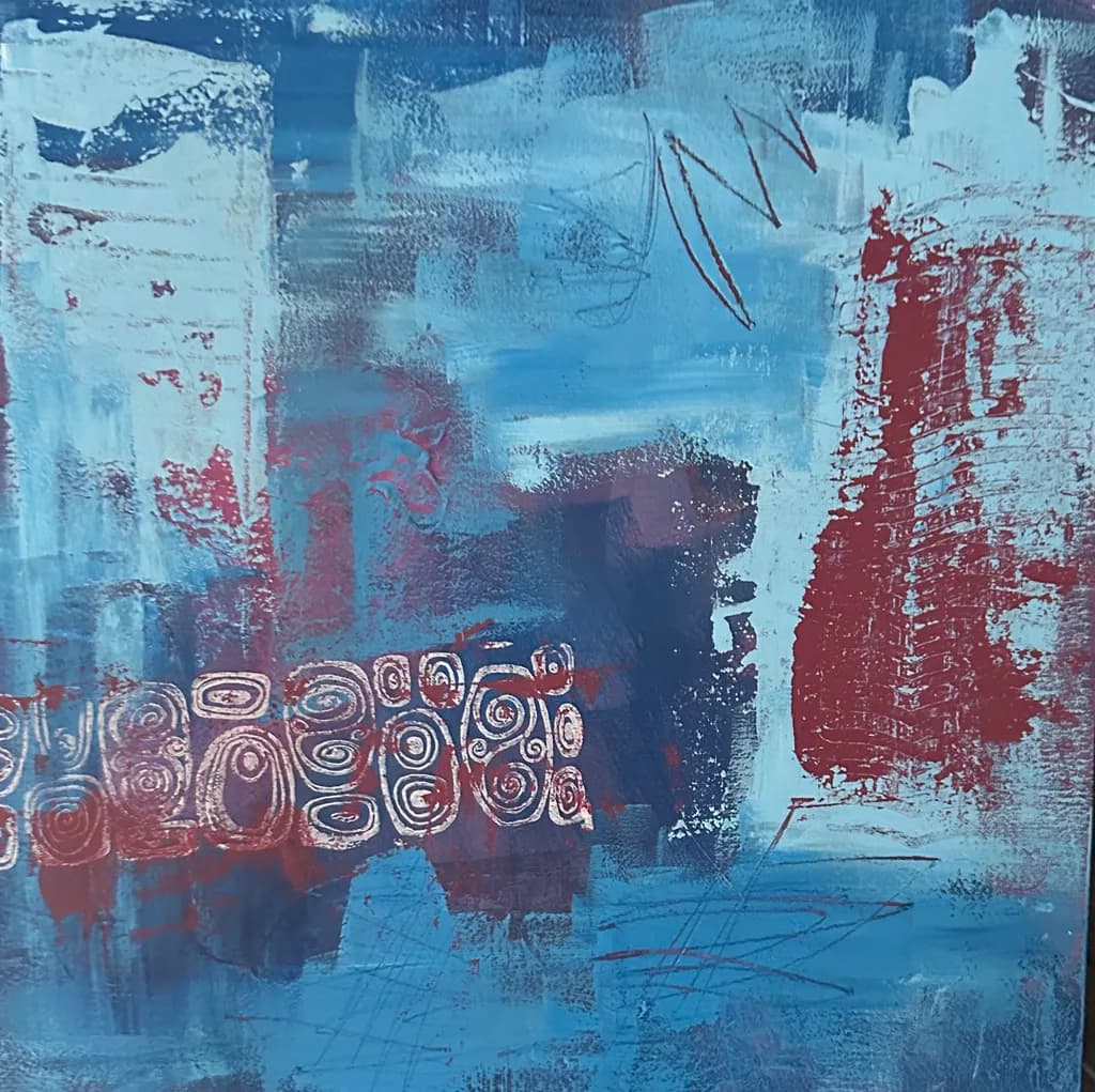 Abstract Blue Forms