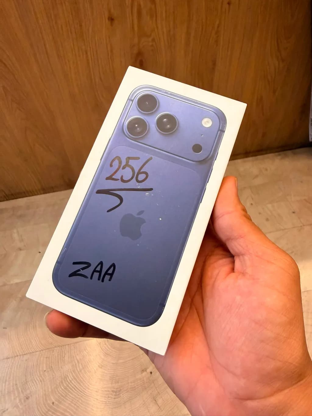Blue iPhone Box
