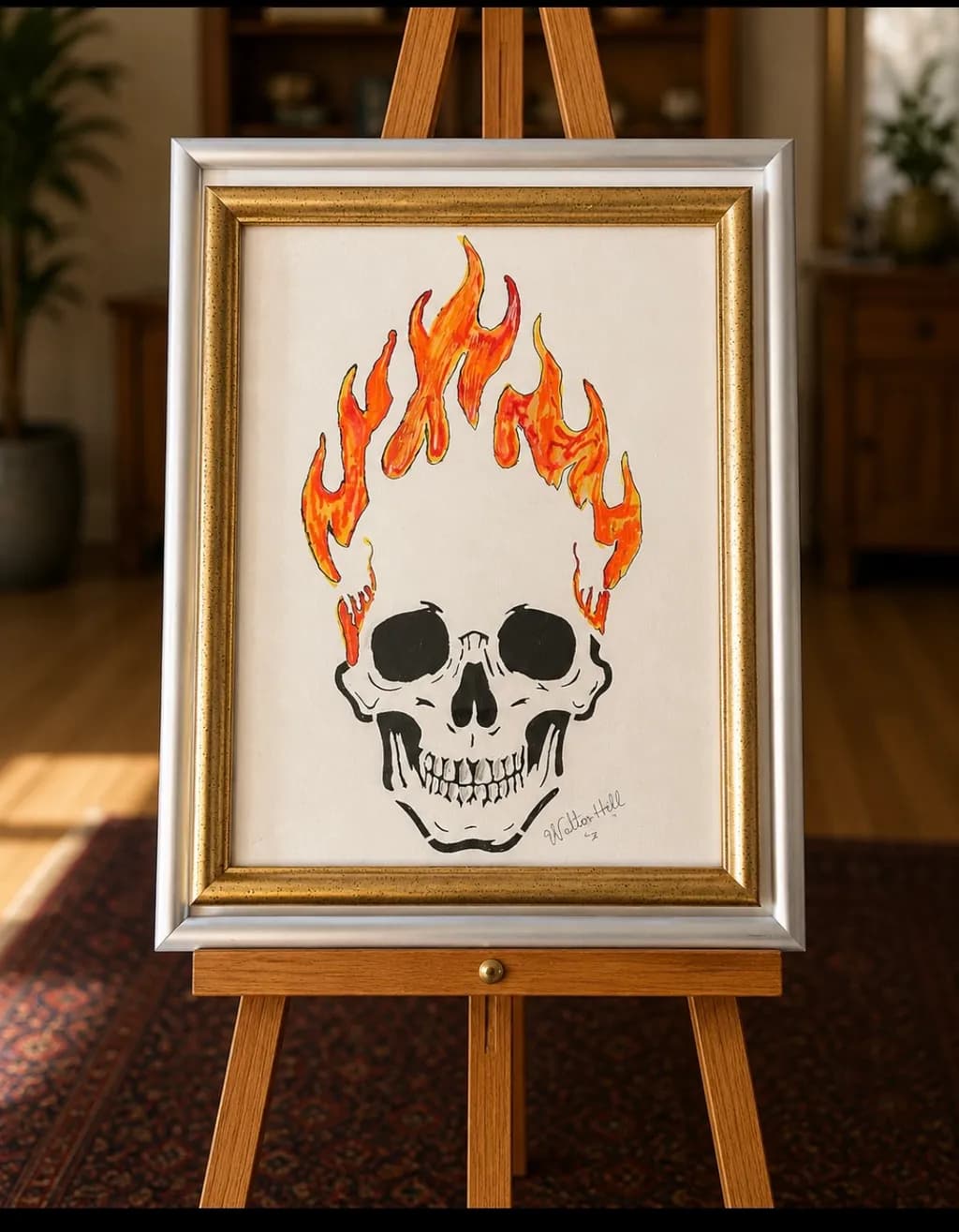 Flaming Skull