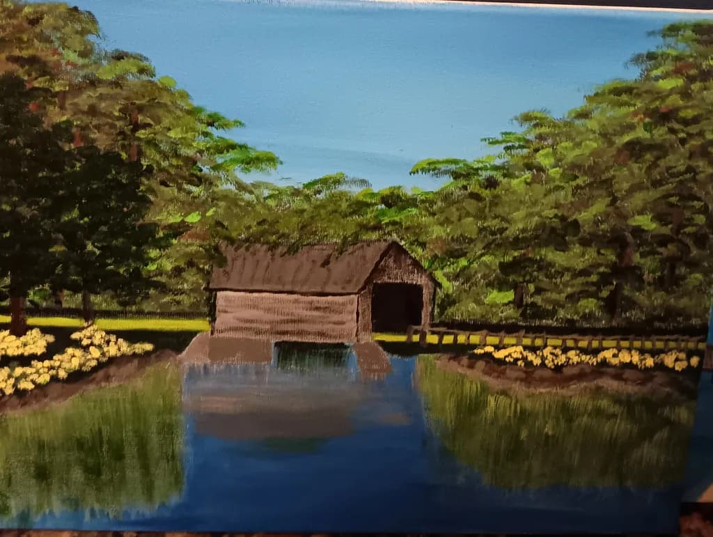 Covered Bridge Reflection