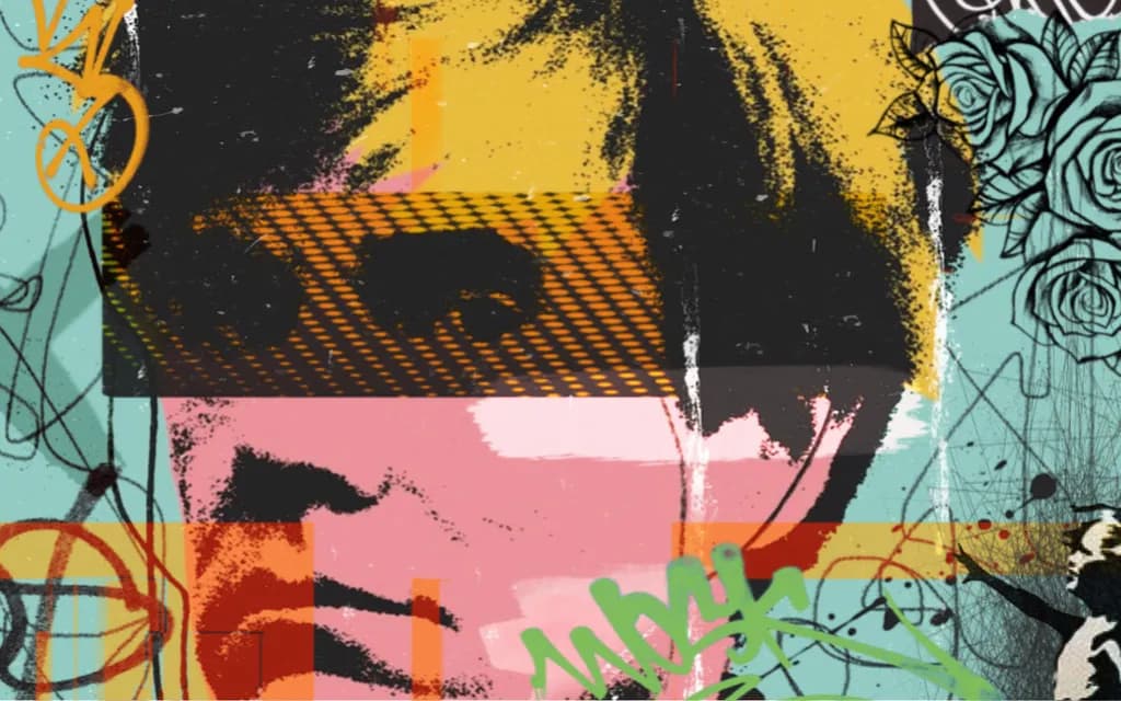 Abstract Portrait Collage