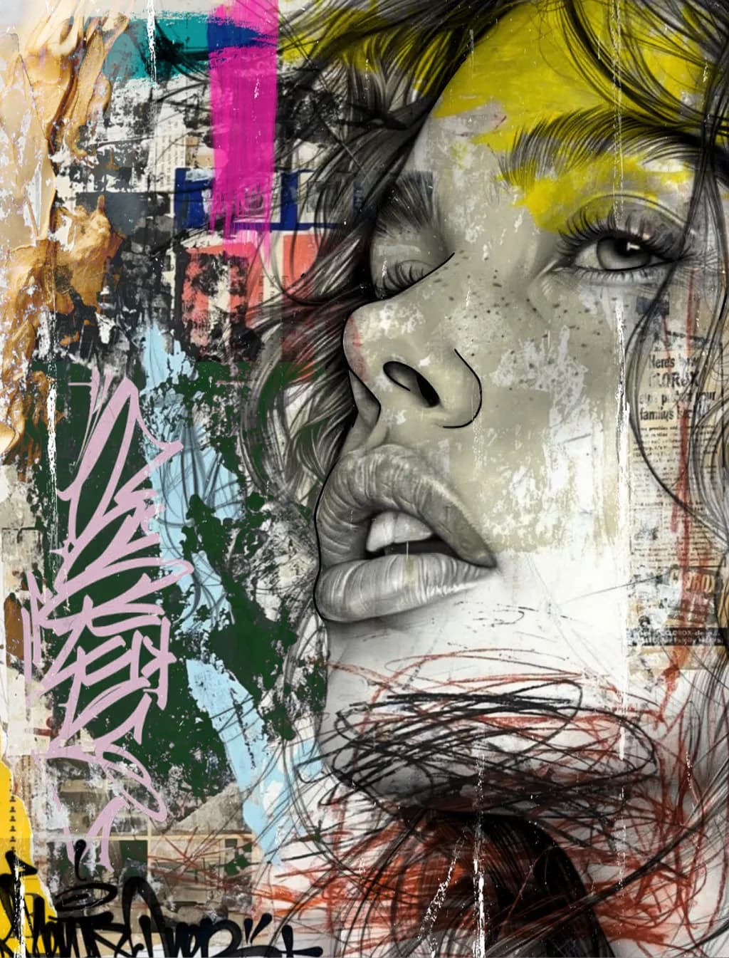 Abstract Portrait Chaos