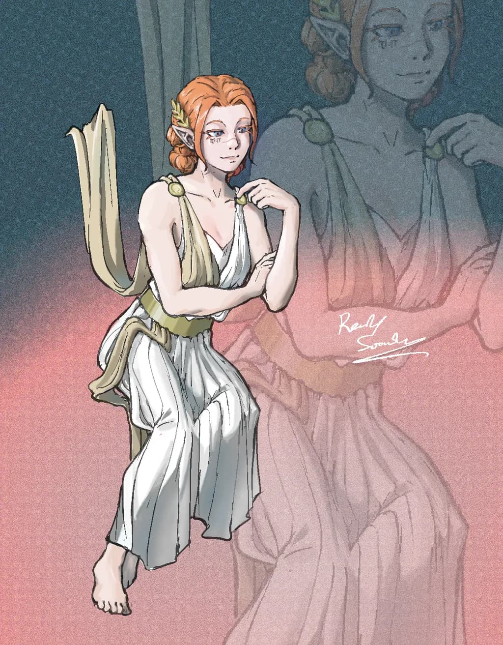 Seated Elf Muse