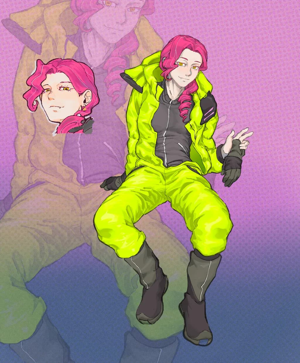 Neon Suit Portrait