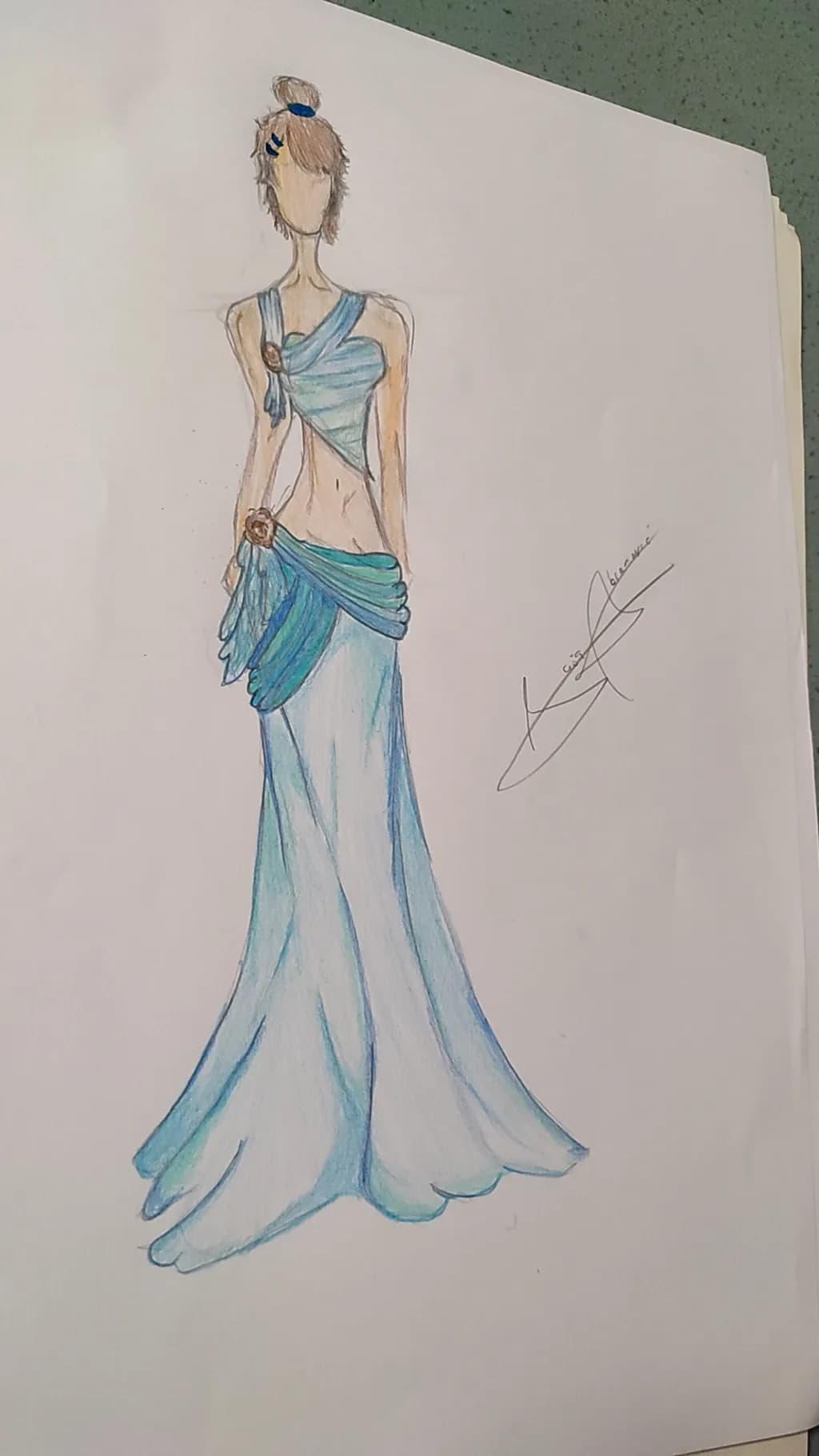 Elegant Blue Gown
