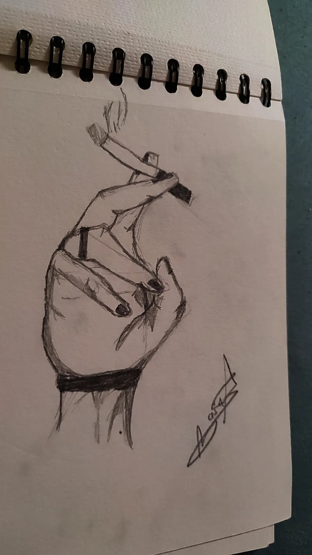 Hand with Cigarette Sketch