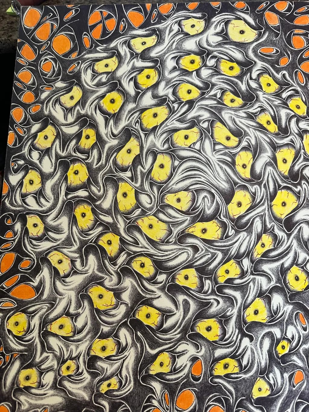 Yellow Eyes Spiral