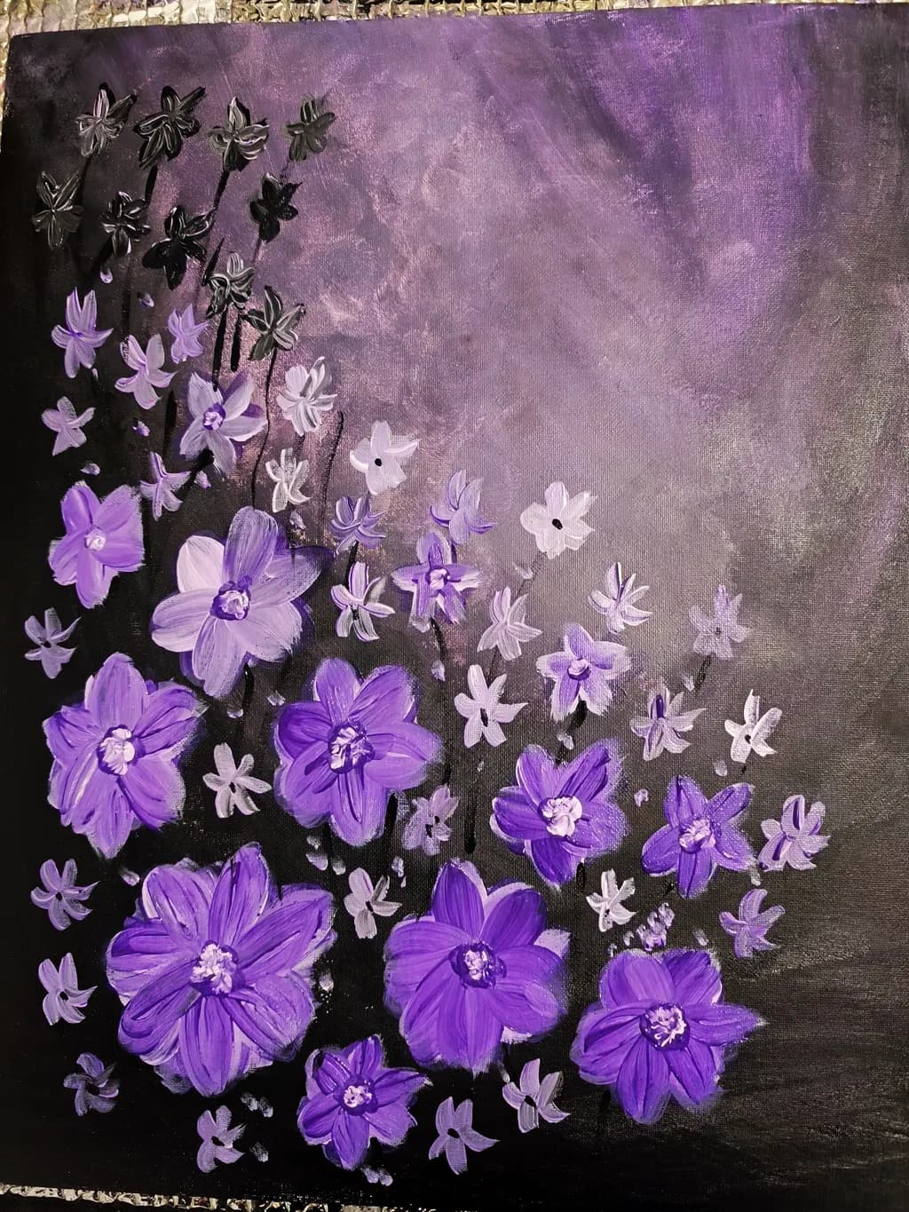 Purple Floral Cascade