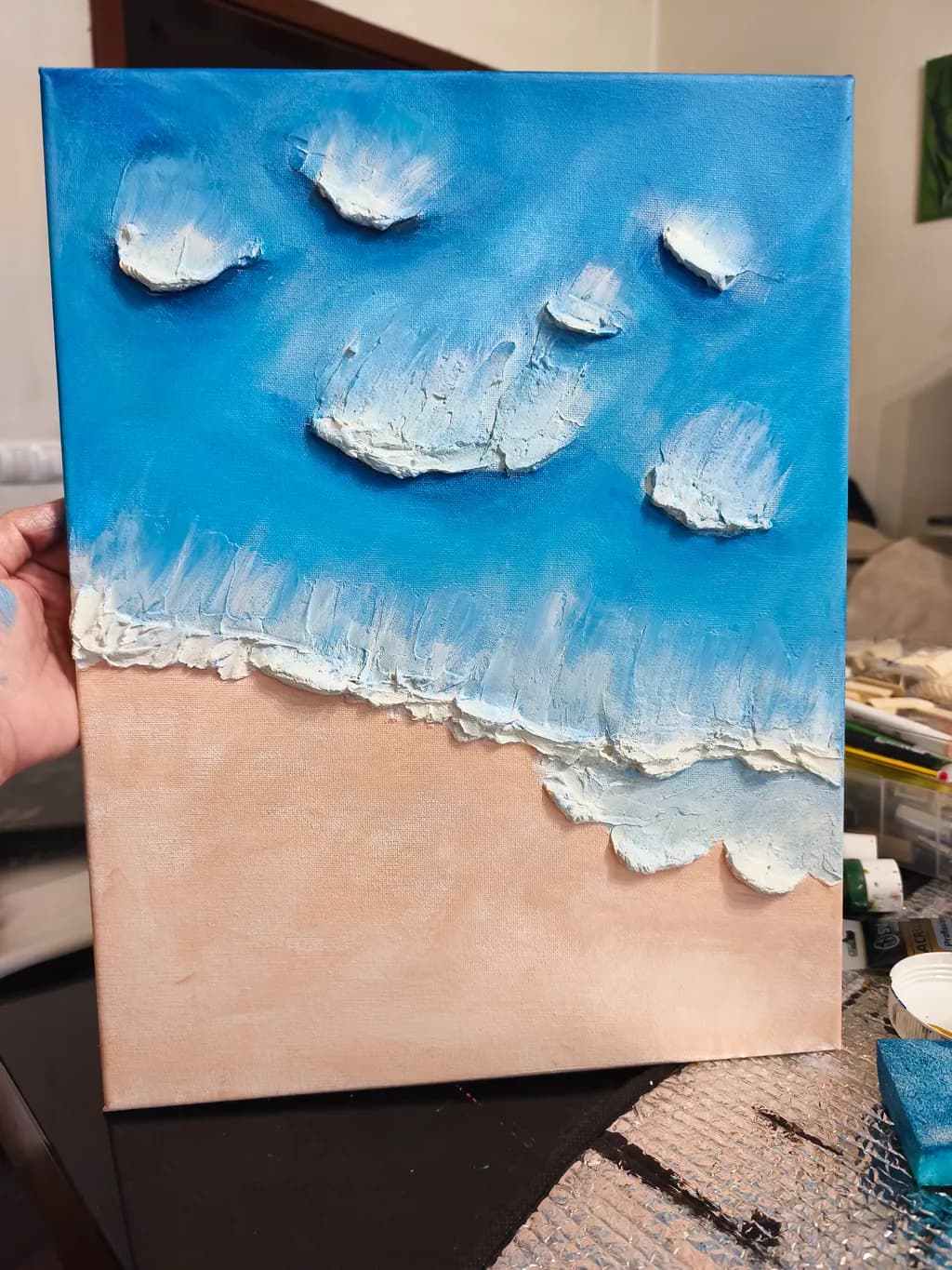 Abstract Blue Sky Clouds