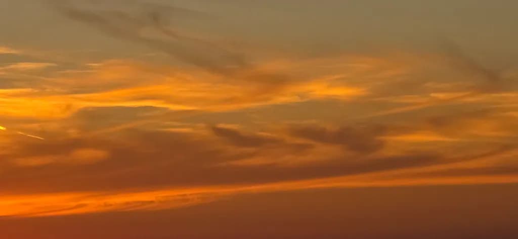 Golden Sunset Sky
