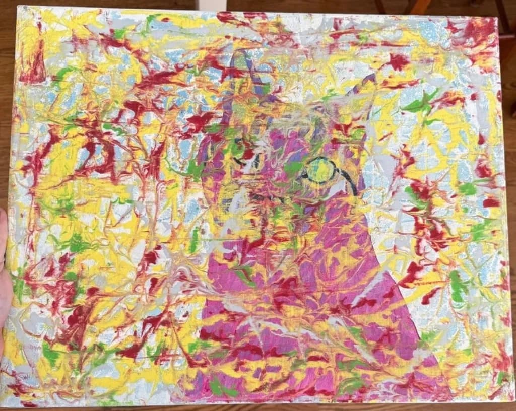 Abstract Color Tangle