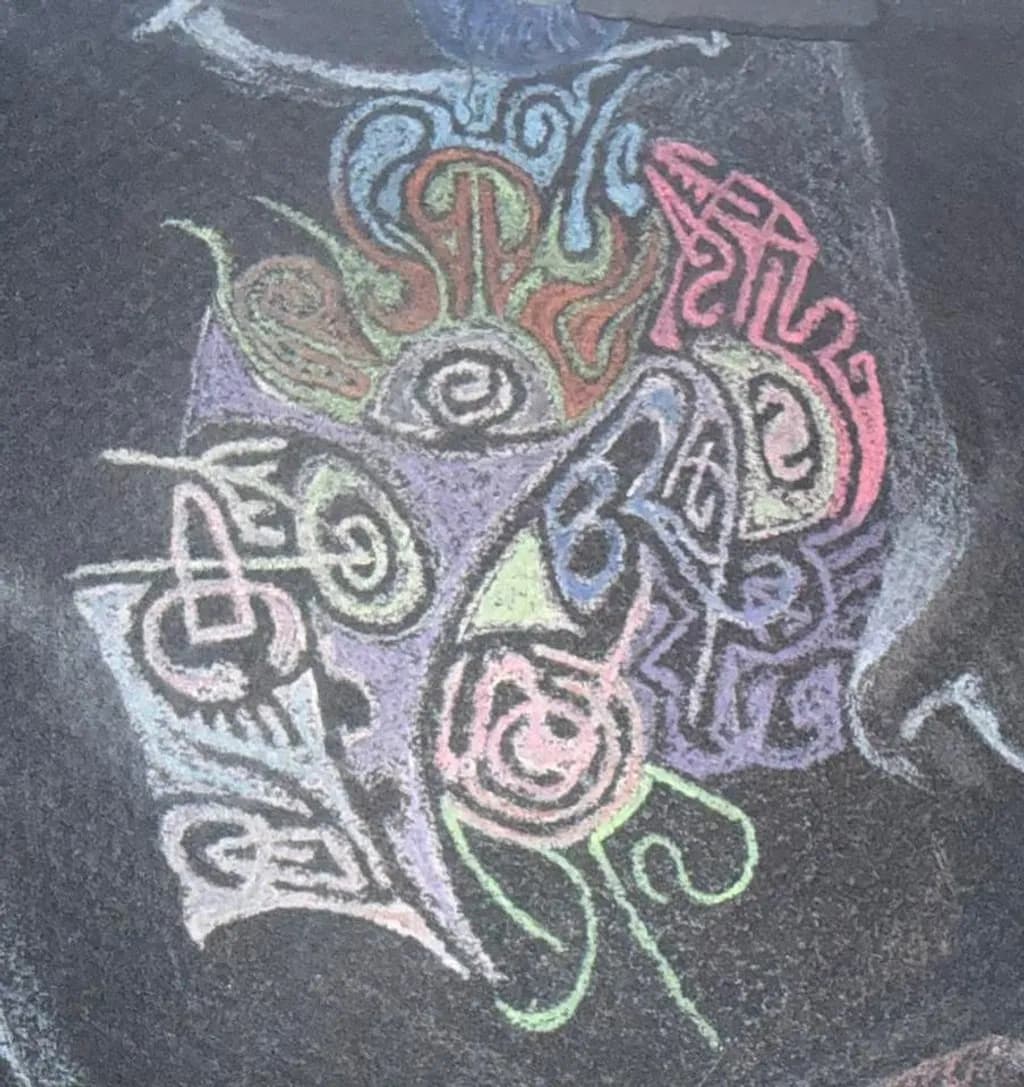 Chalk Spiral Glyphs