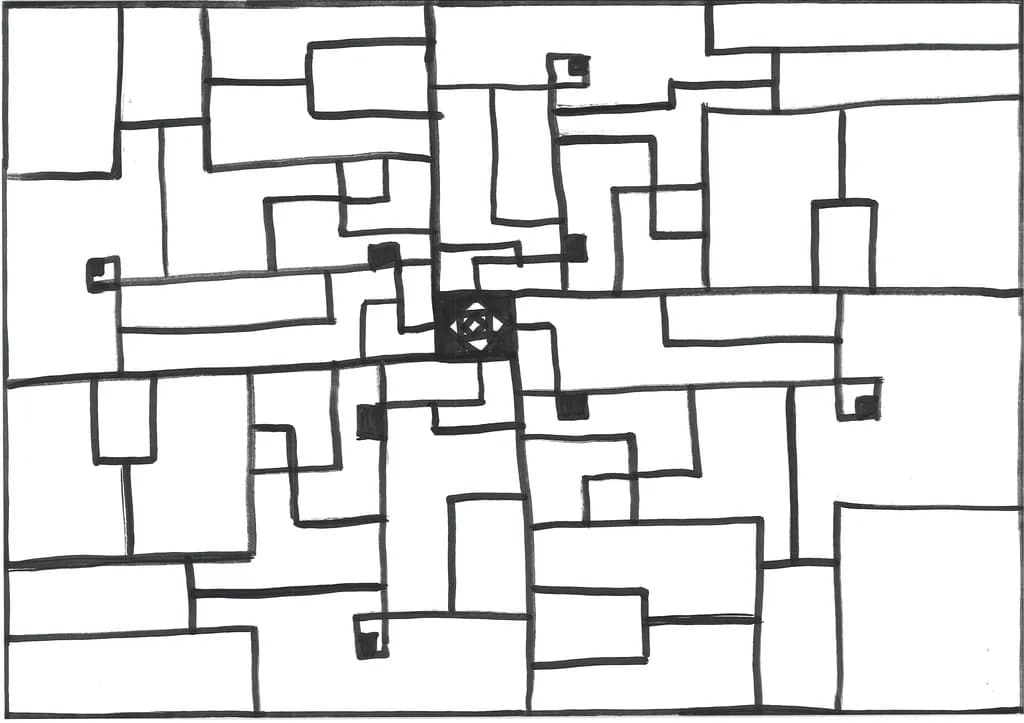 Abstract Maze Grid