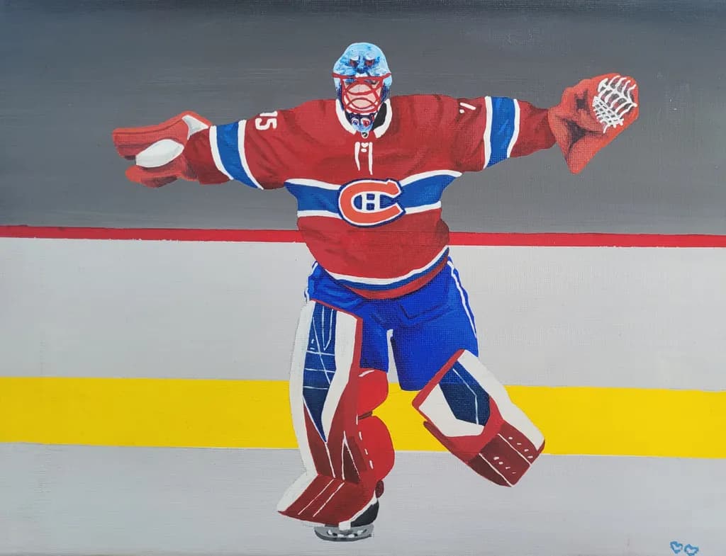 Hockey Goalie Save