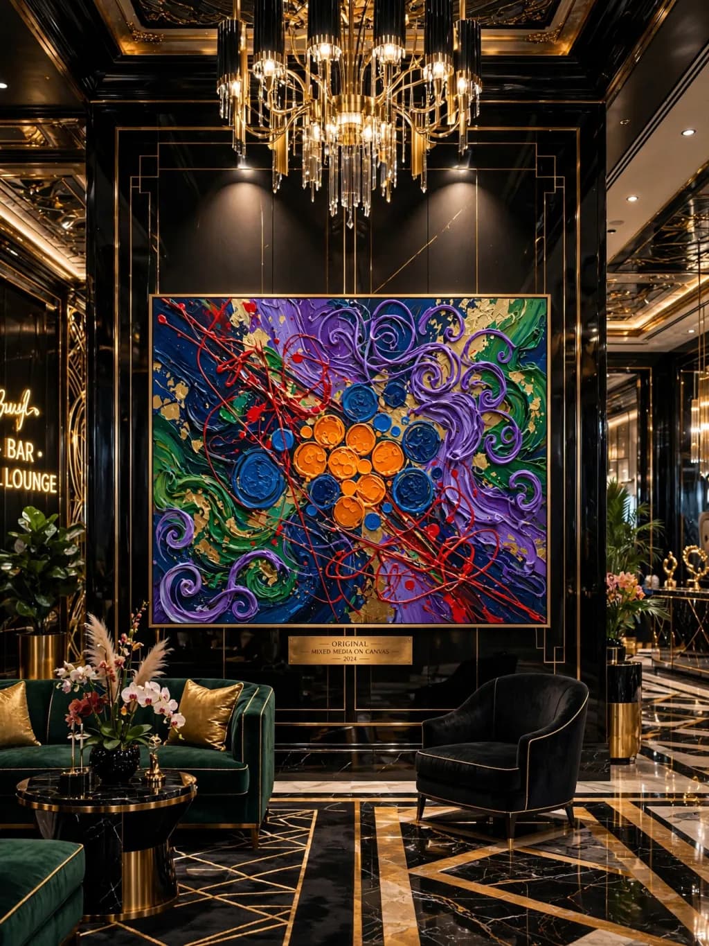 Abstract Canvas Composition
