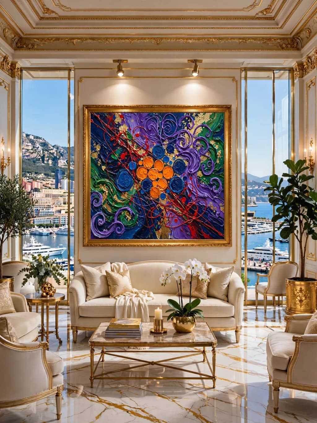 Abstract Swirls and Circles