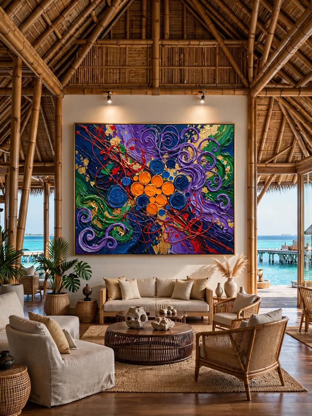 Abstract Tropical Wall Art