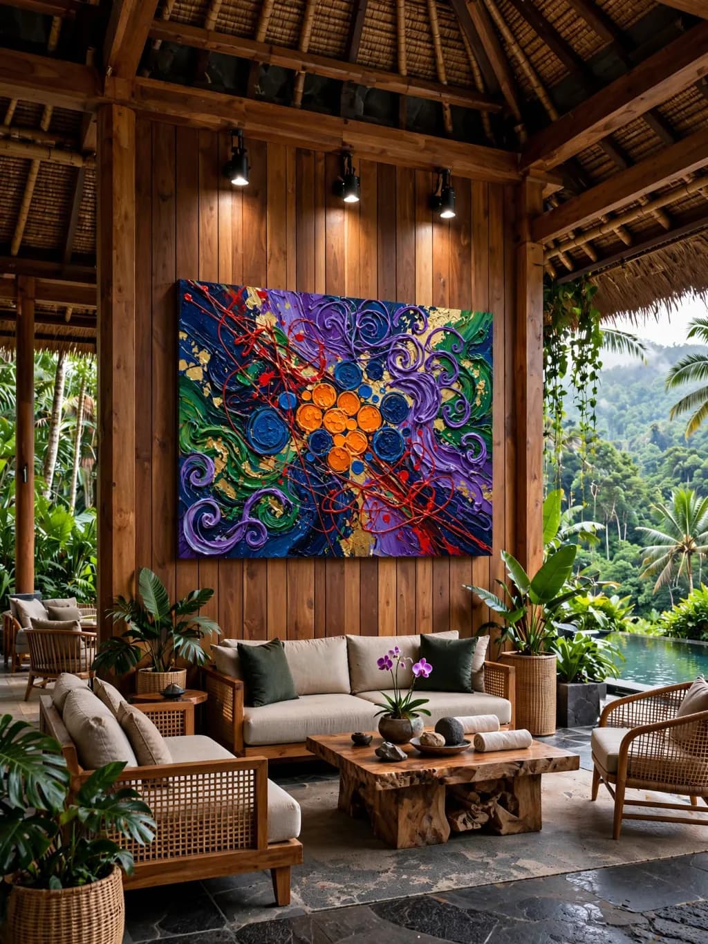 Abstract Tropical Lounge