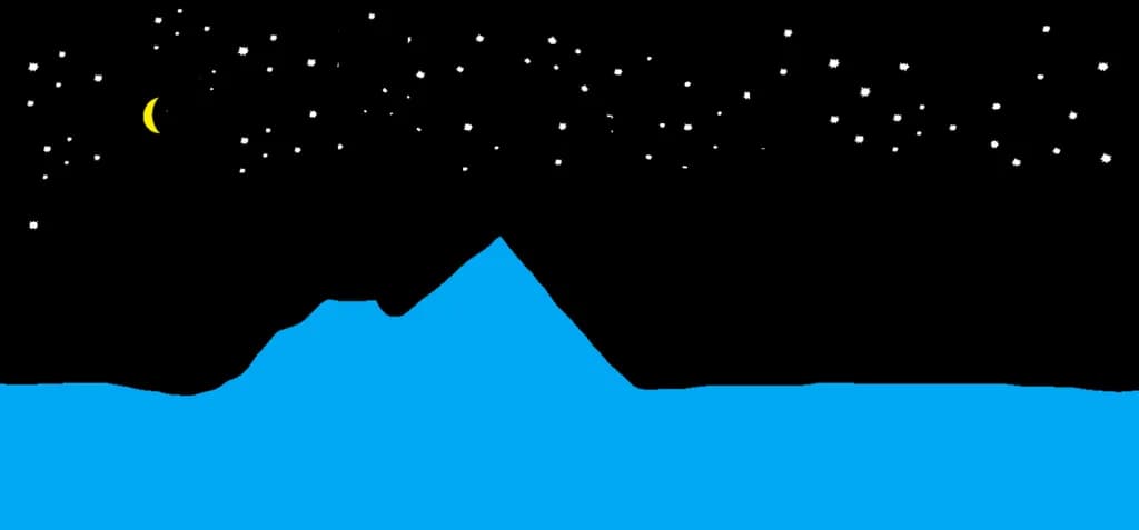 Starry Mountain Night