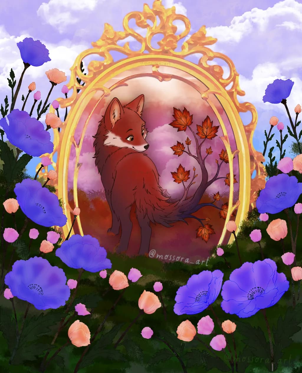 Fox and Autumn Mirror