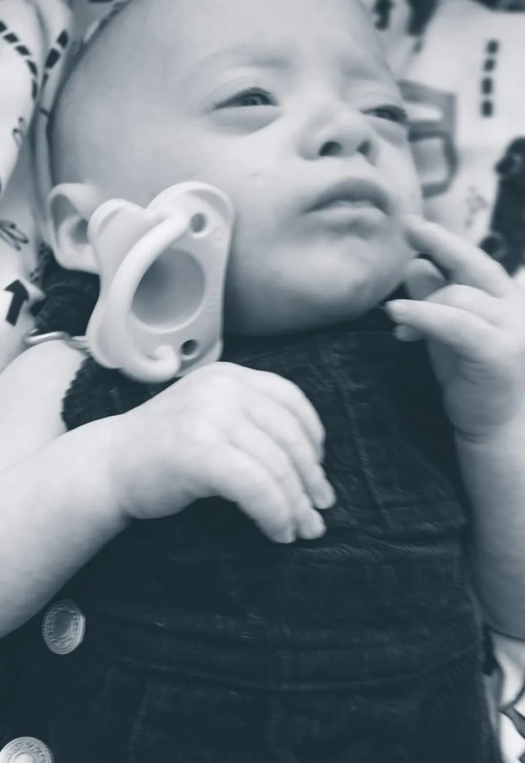 Infant Closeup with Pacifier