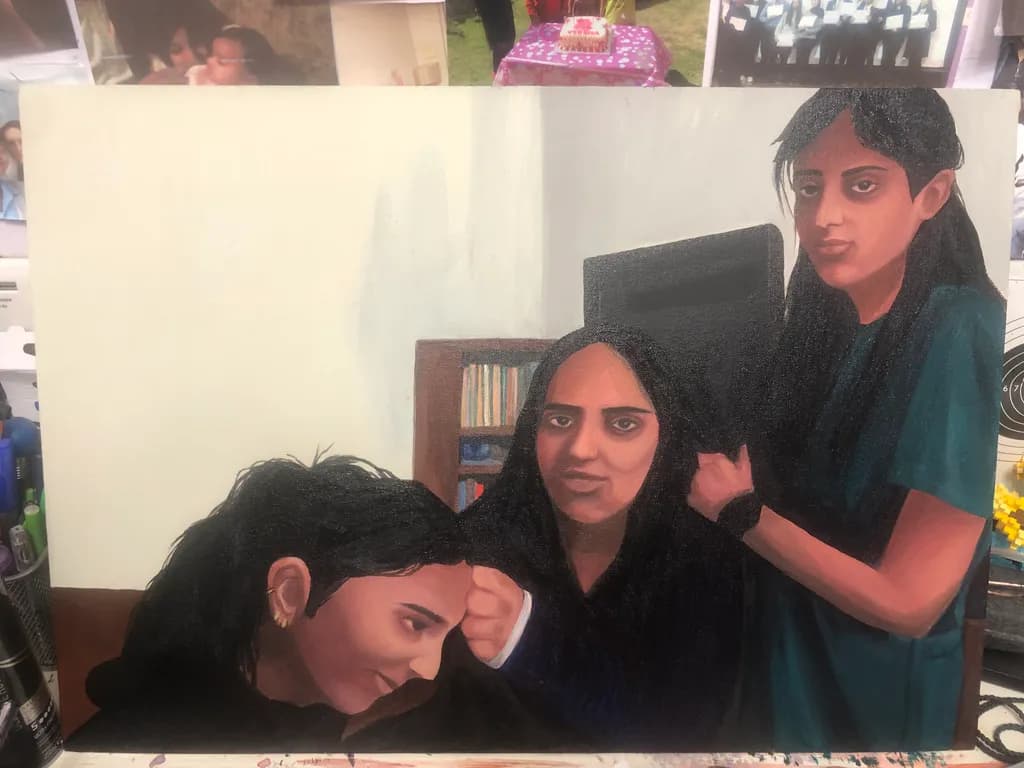 Three Figures Portrait