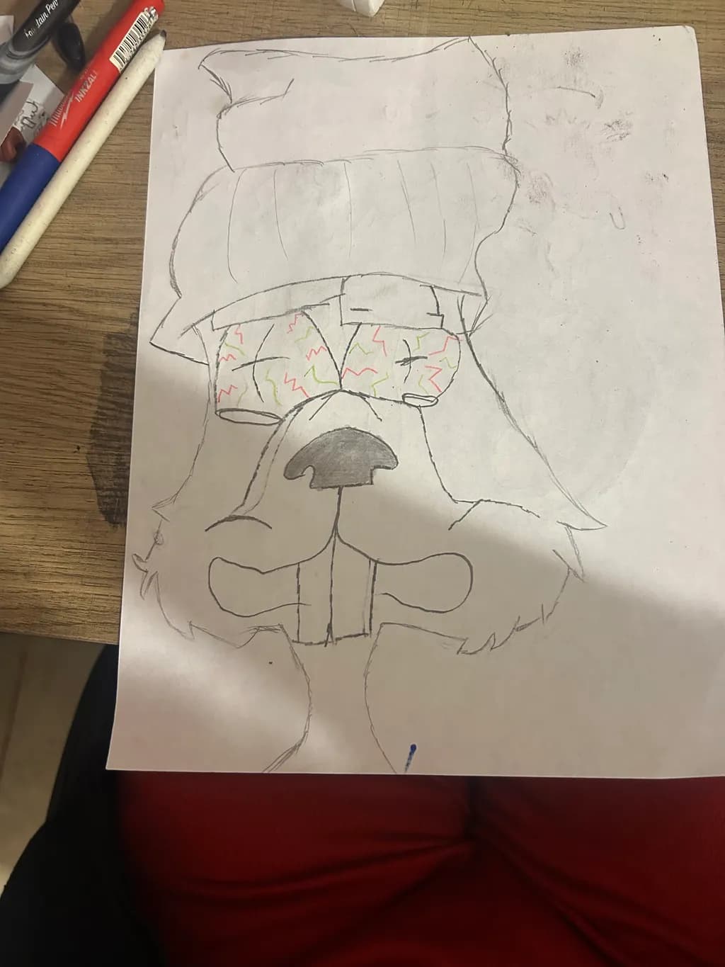 Sleepy Dog with Glasses