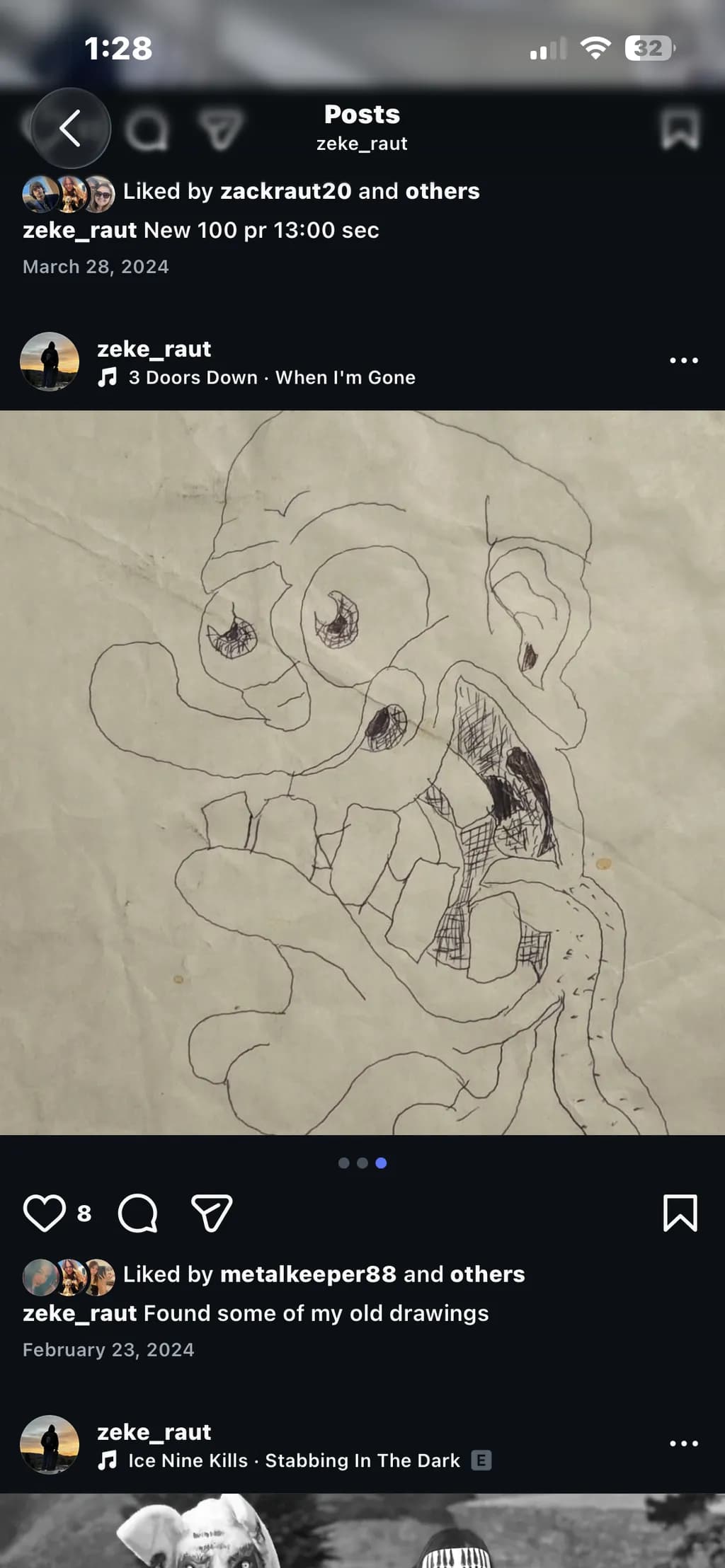 Distorted Face Sketch