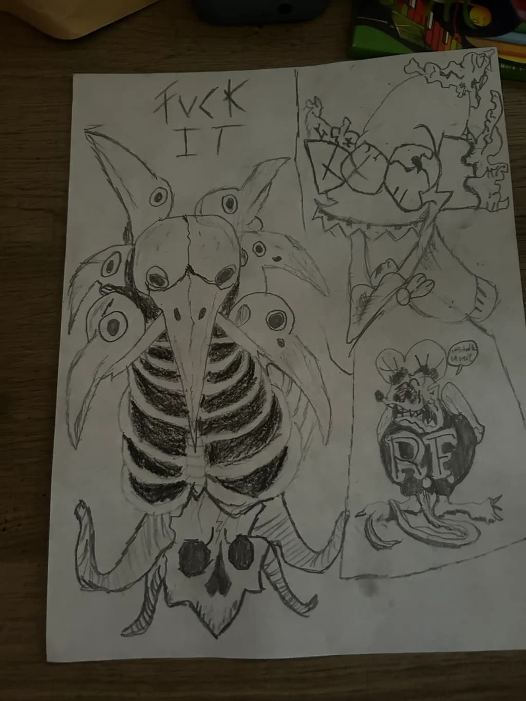 Ribcage Skull Bird