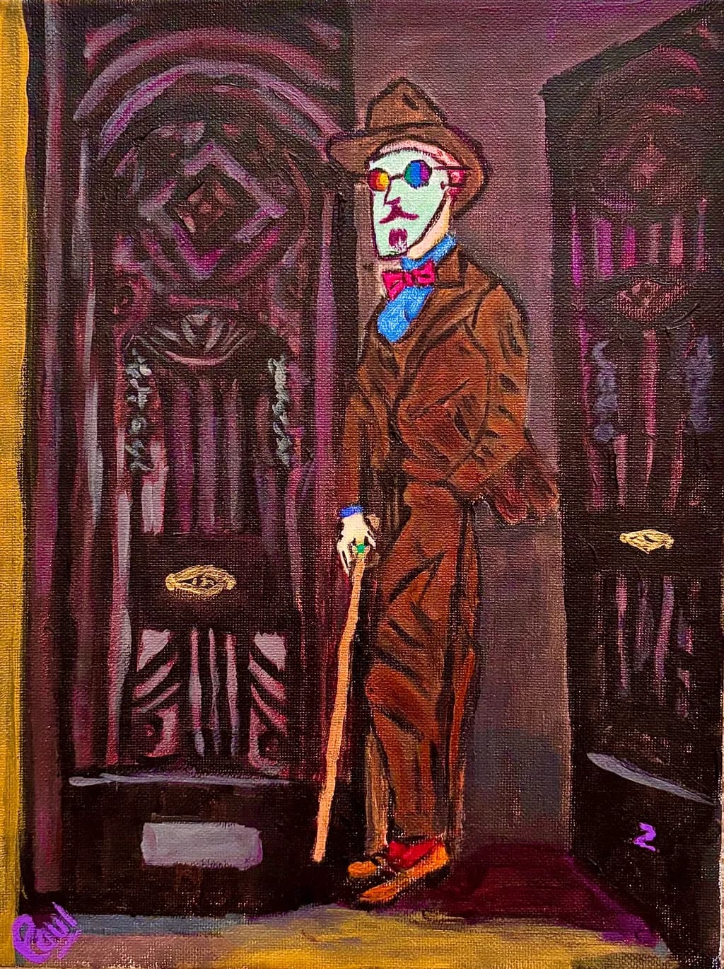 Man by Doors