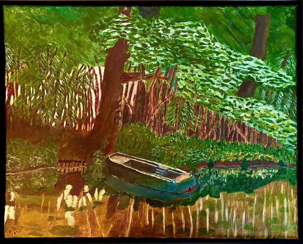 Boat by the Forest Fence