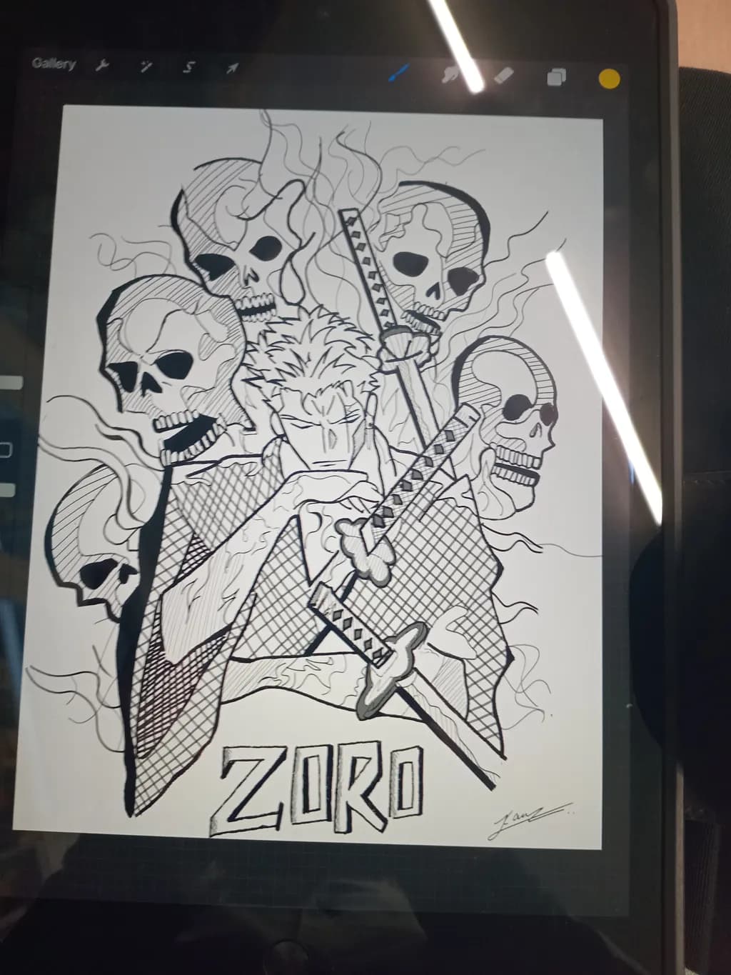 Zoro and Skulls